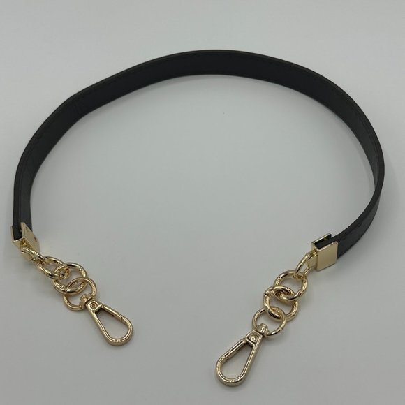 BEAULEGAN Handbag/Shoulder Bag Leather Handle Replacement - Dark Brown/Gold-Tone - Picture 2 of 8